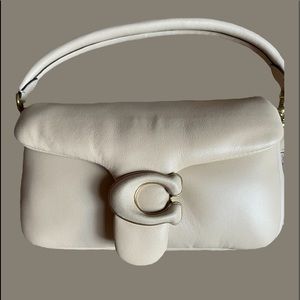 Coach Pillow Tabby Shoulder Bag 18 in ivory